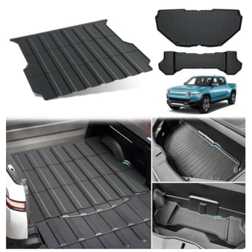 Bed Mat and Front Cargo Liners Mats for 2022-2024 Rivian R1T New In Bag